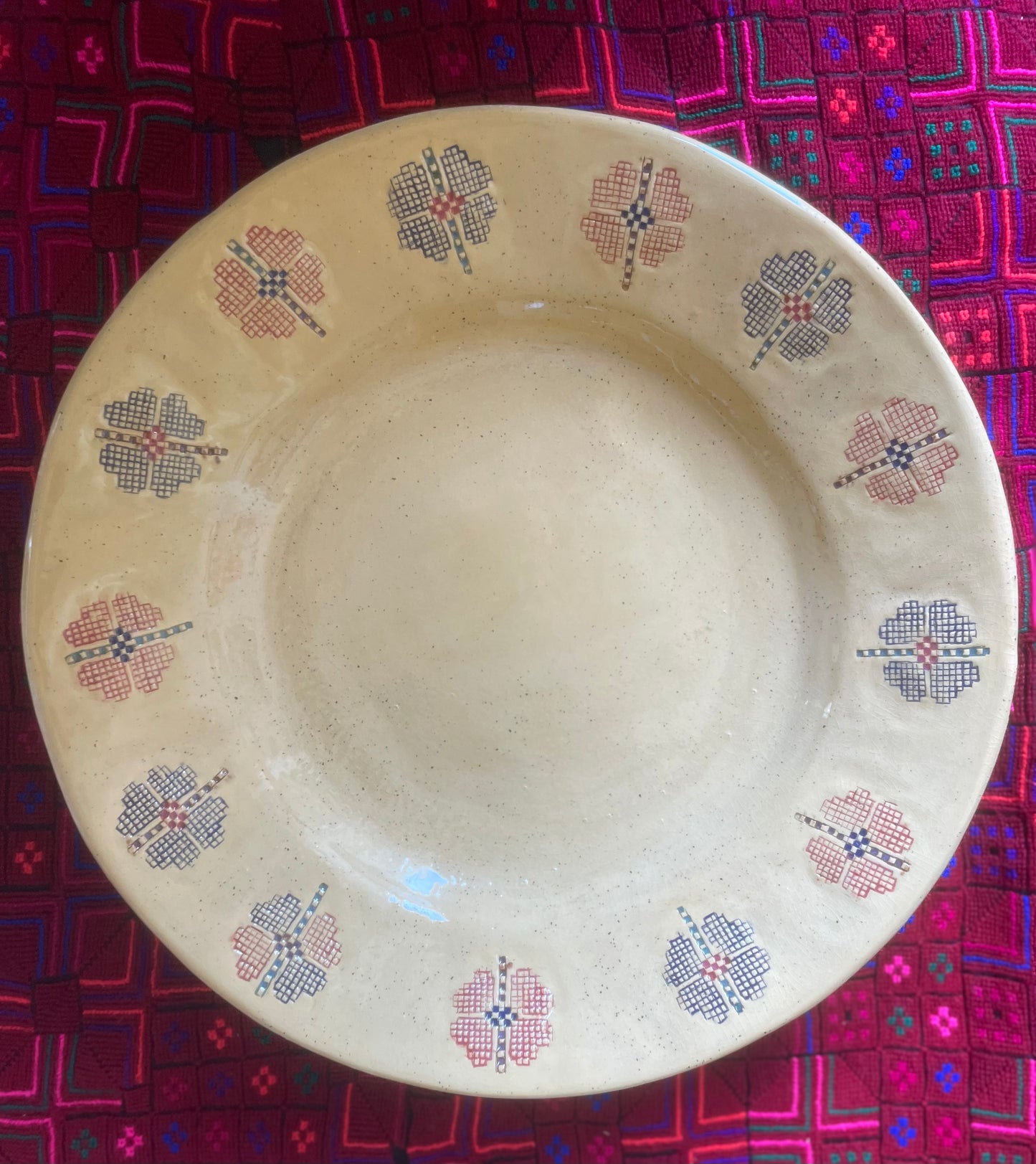 Speckled Hebron Rose (large serving bowl)