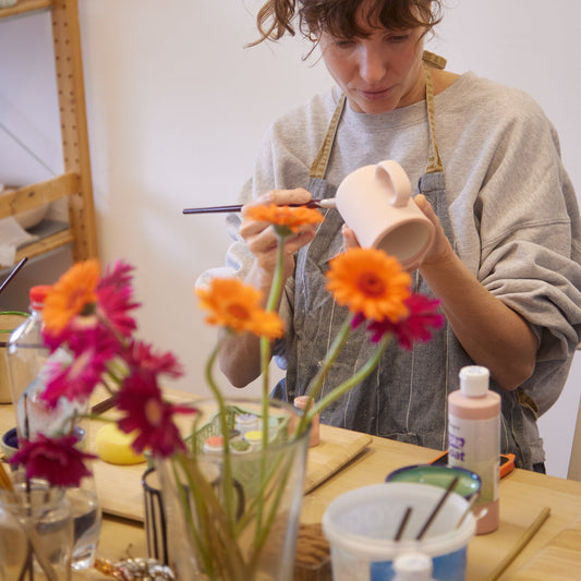 Ceramic Painting : Espresso Ritual