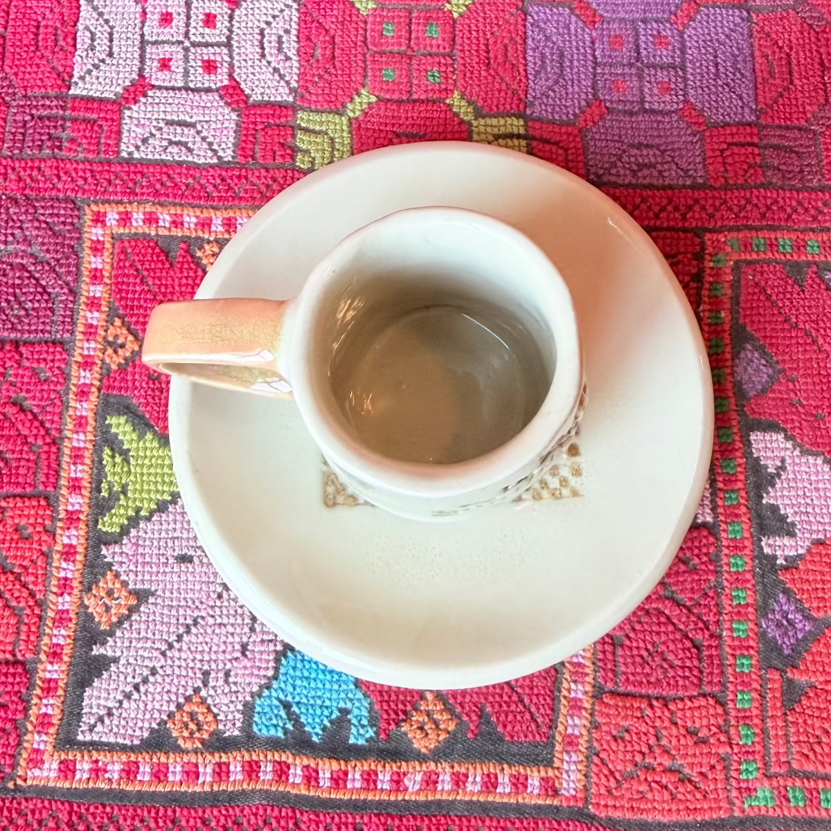 Espresso Cup with Matching Saucer (Gaza Mountain)