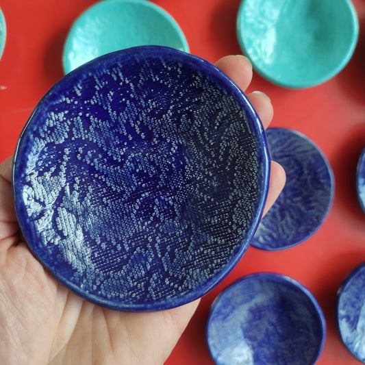 Jaffa Blue Tiny Lace Bowls