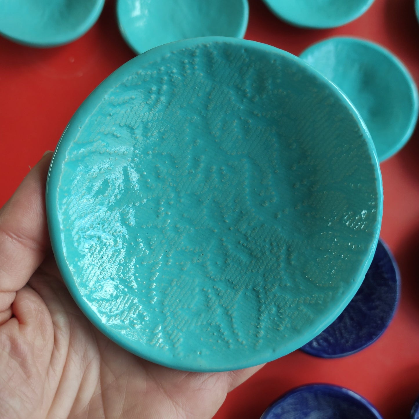 Jaffa Blue Tiny Lace Bowls