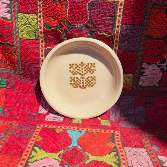Coffee Bean Jaffa & Gaza Motif -tiny plate (10 cm)