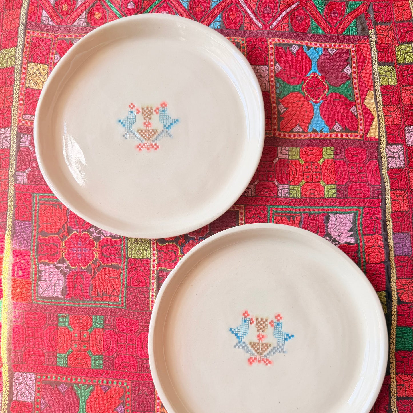 Mix & Match Your Own Tatreez Dinner Set of 8 (24 cm plates)