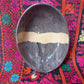 A marbled set:  bowl + oval platter