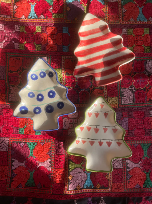 Christmas Tree plates
