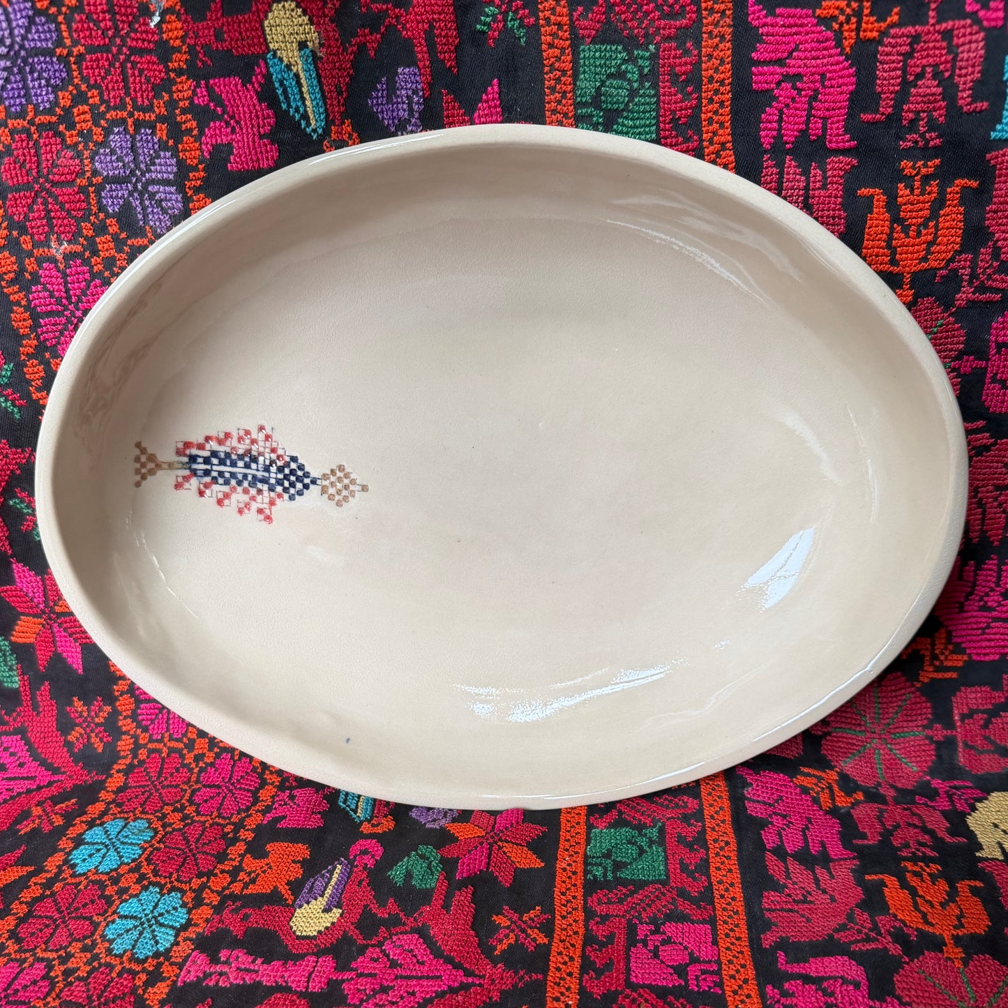 Cypress Tree Large Oval Platter