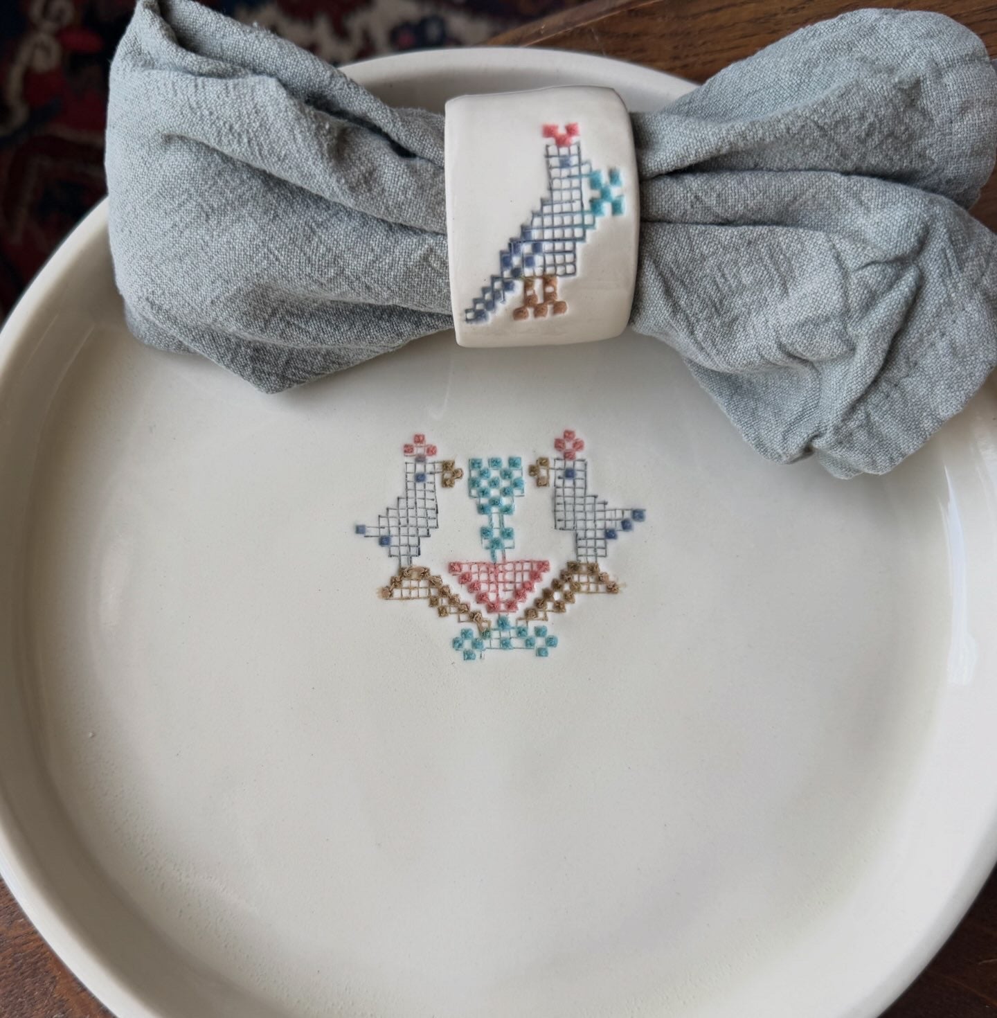 Palestinian Sunbird Napkin Rings (A set of 6)