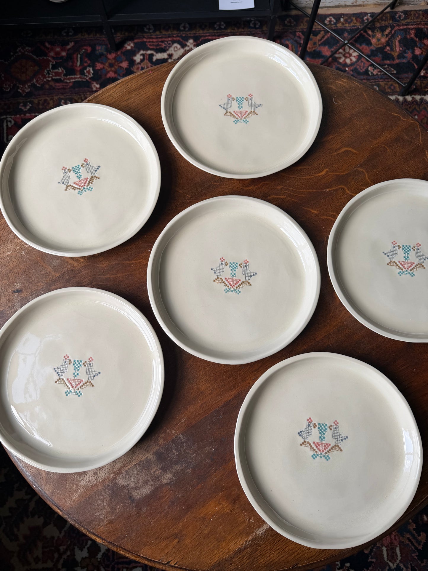 PREORDERS: Palestine Lovebirds Set (6 Dinner Plates)