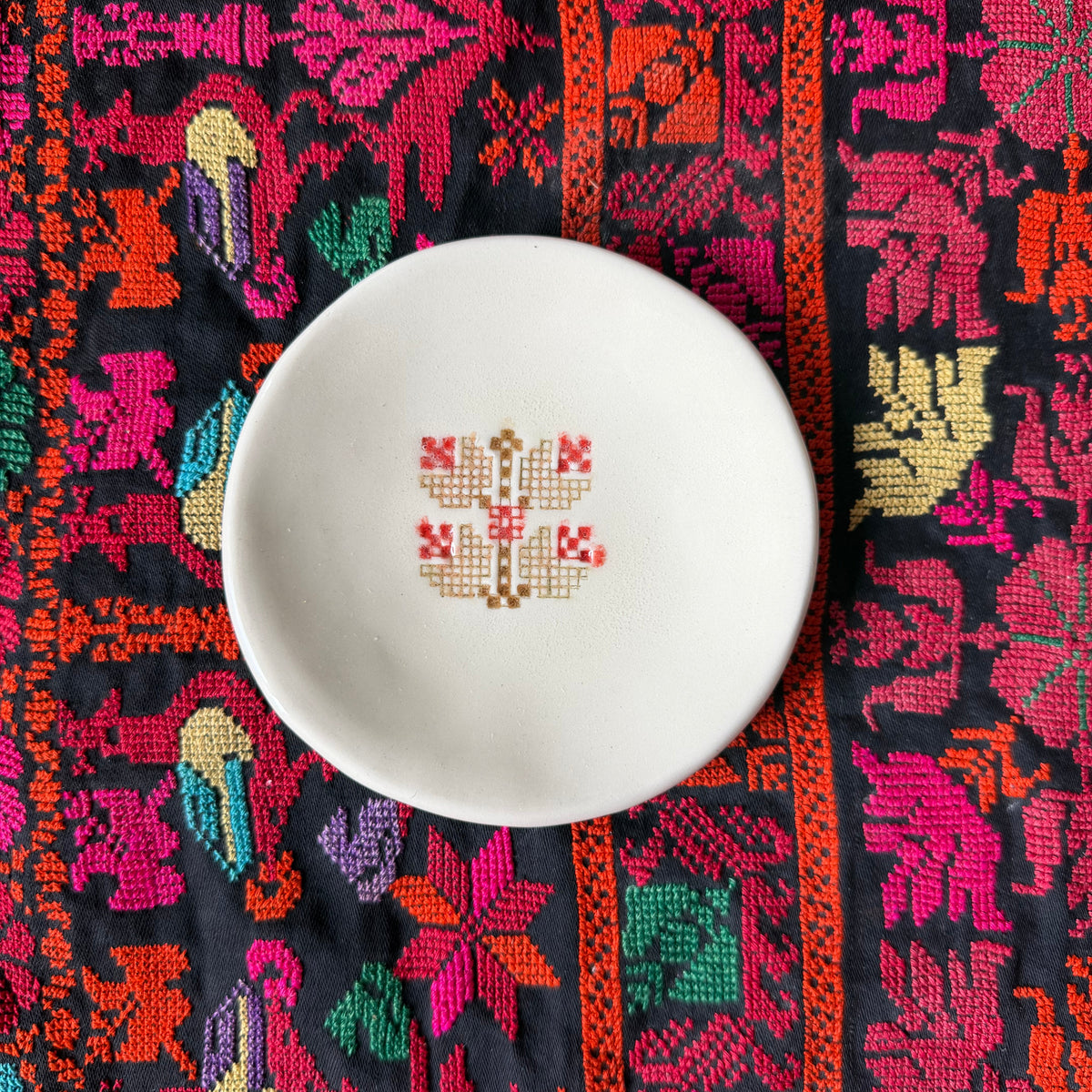 Coffee Bean Jaffa & Gaza Motif Tiny Plates (Set of 4)