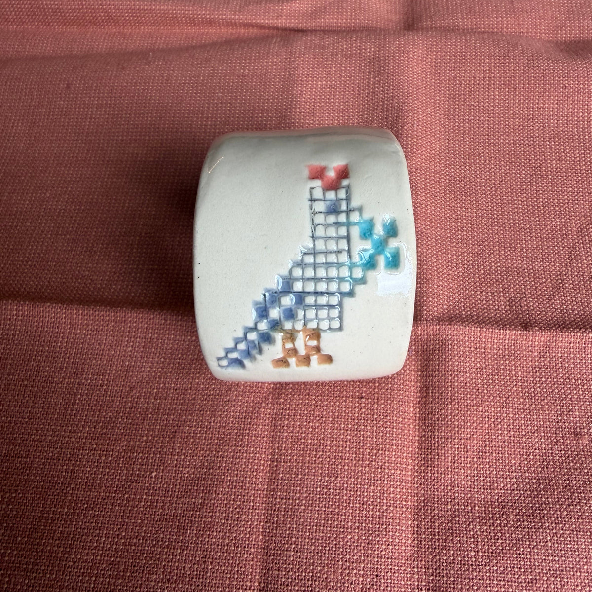 Palestine Sunbird Napkin Rings Set of 6