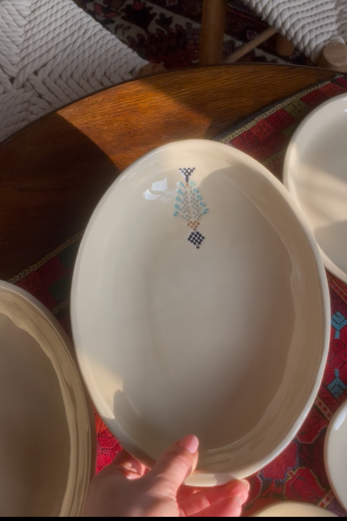 Cypress Tree Large Oval Platter