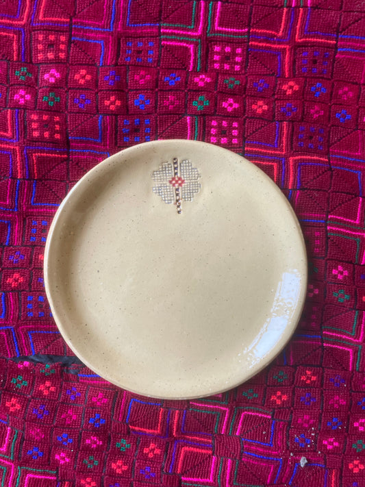 Speckled Hebron Rose (18 cm plate)