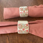 Coffee Bean Napkin Rings Set of 6