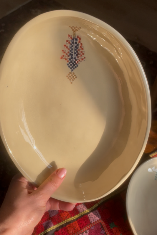 Cypress Tree Large Oval Platter