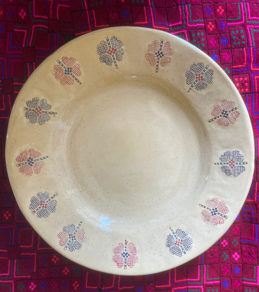 Speckled Hebron Rose (large serving bowl)
