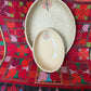 Speckled Hebron Rose Set of 2 nested oval platters (Large + Small)