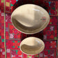 Speckled Hebron Rose Set of 2 nested oval platters (Large + Small)
