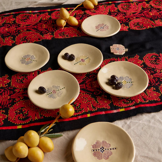 Hebron Rose Tiny Plates (Set of 6)