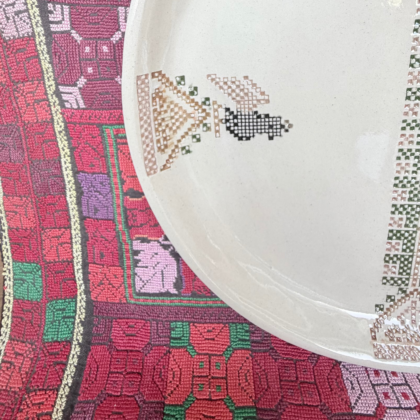 Large Serving Plate (Rooster, Mountain & Sabr)