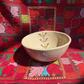 A Set of 2 Tatreez Bowls (Palm Tree & Tree of Love)
