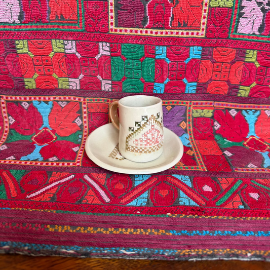 Espresso Cup with Matching Saucer (Gaza Mountain)