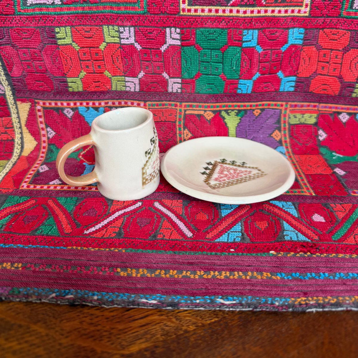 Espresso Cup with Matching Saucer (Gaza Mountain)