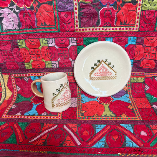 Espresso Cup with Matching Saucer (Gaza Mountain)