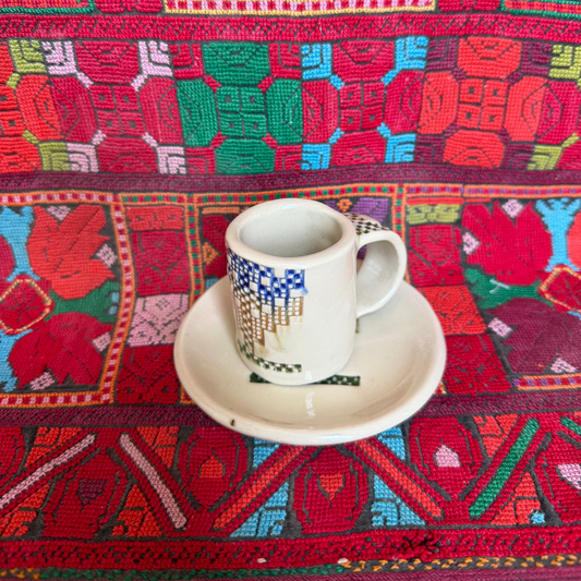 Espresso Cup with Matching Saucer (Grapevine Hebron)
