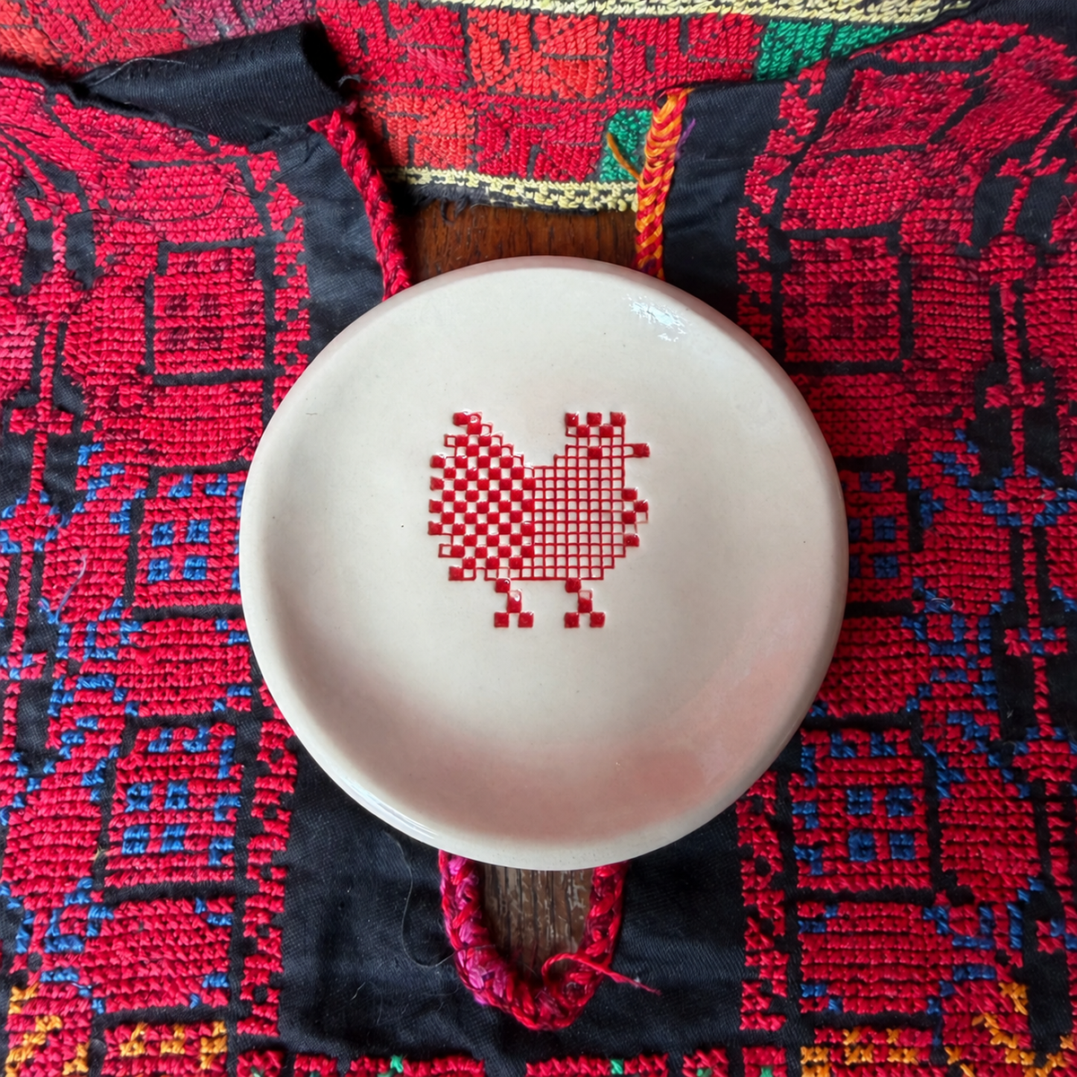 My Chicken Motif Tiny Plates (Set of 4)